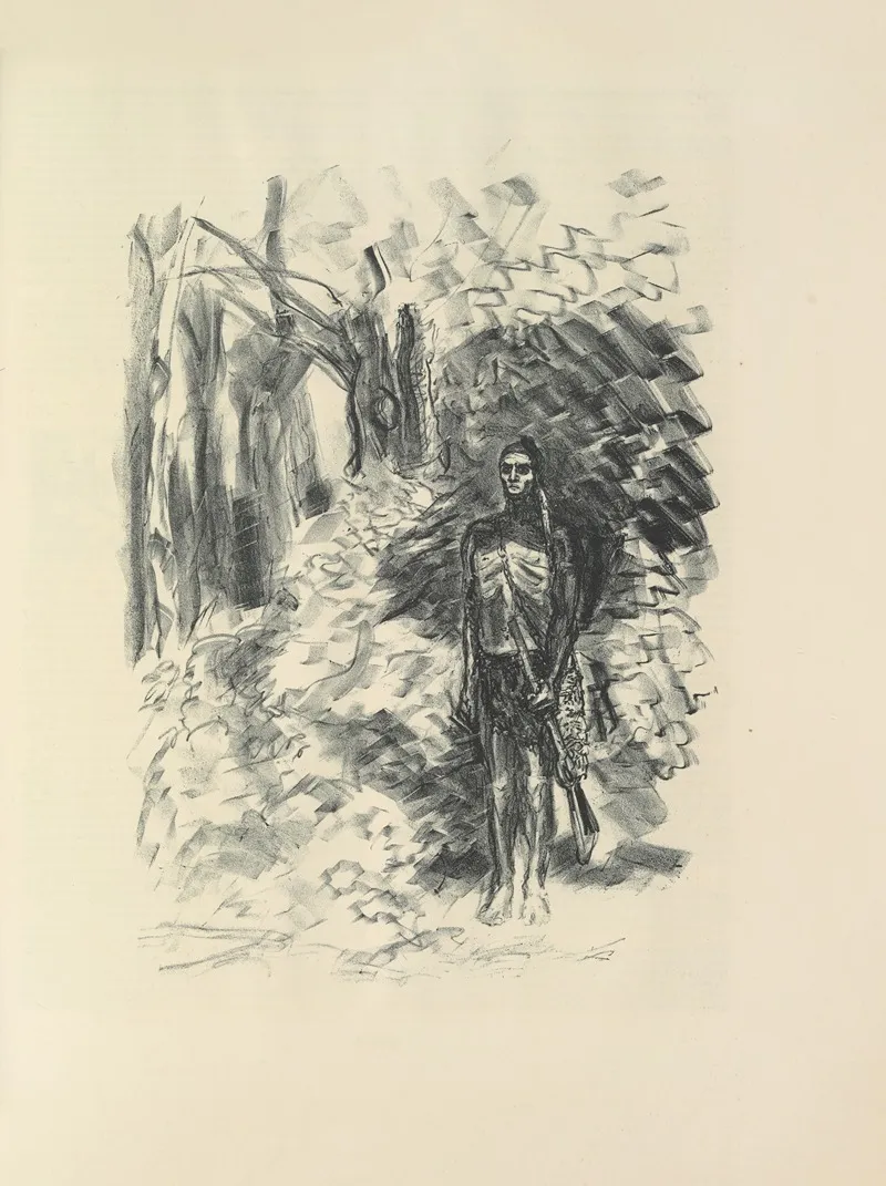 Lederstumpf Erzählungen Pl 14 by Max Slevogt - Canvas Print