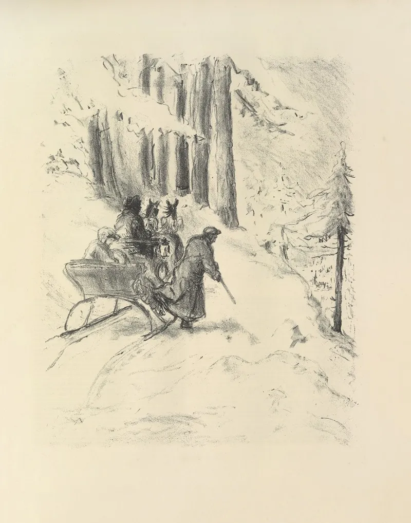 Lederstumpf Erzählungen Pl 34 by Max Slevogt - Canvas Print