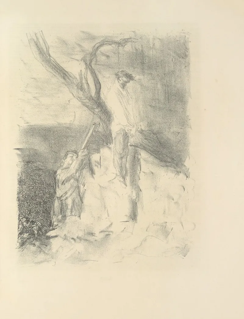 Lederstumpf Erzählungen Pl 51 by Max Slevogt - Canvas Print