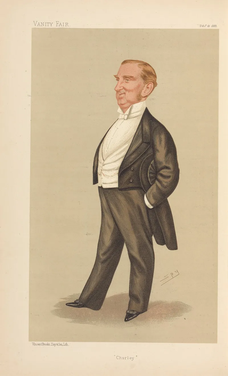 Legal Charley Charles Hall February 8 1888 by Leslie Matthew Ward - Canvas Print