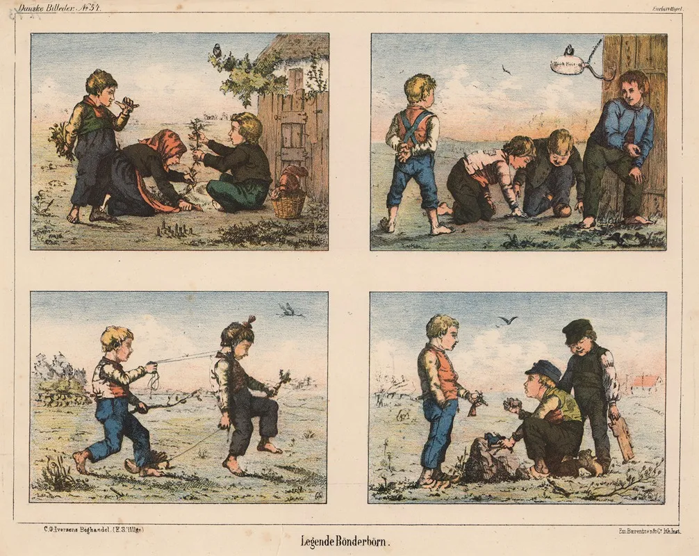 Legende Bonderborn by Emil Bærentzen - Canvas Print