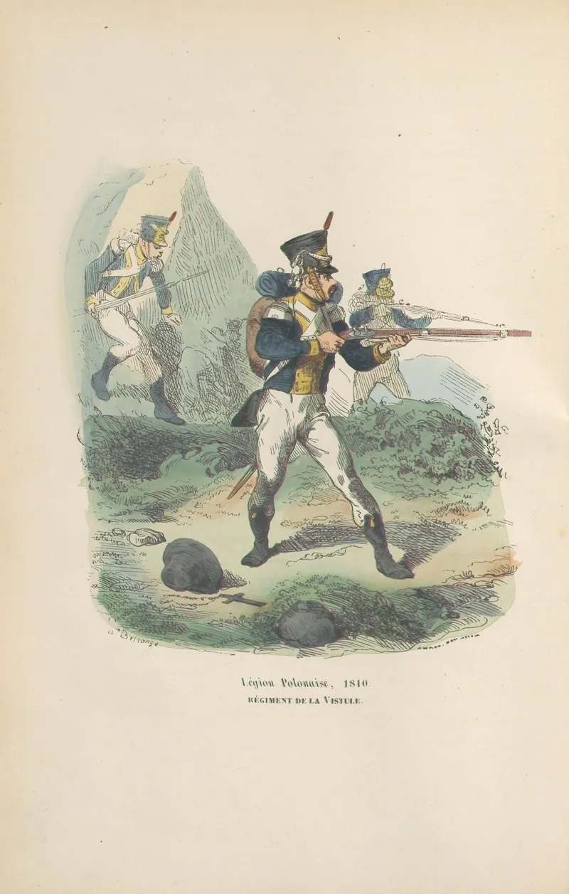 Legion Polonaise 1810 Regiment De La Vistule by Hippolyte Bellangé - Canvas Print