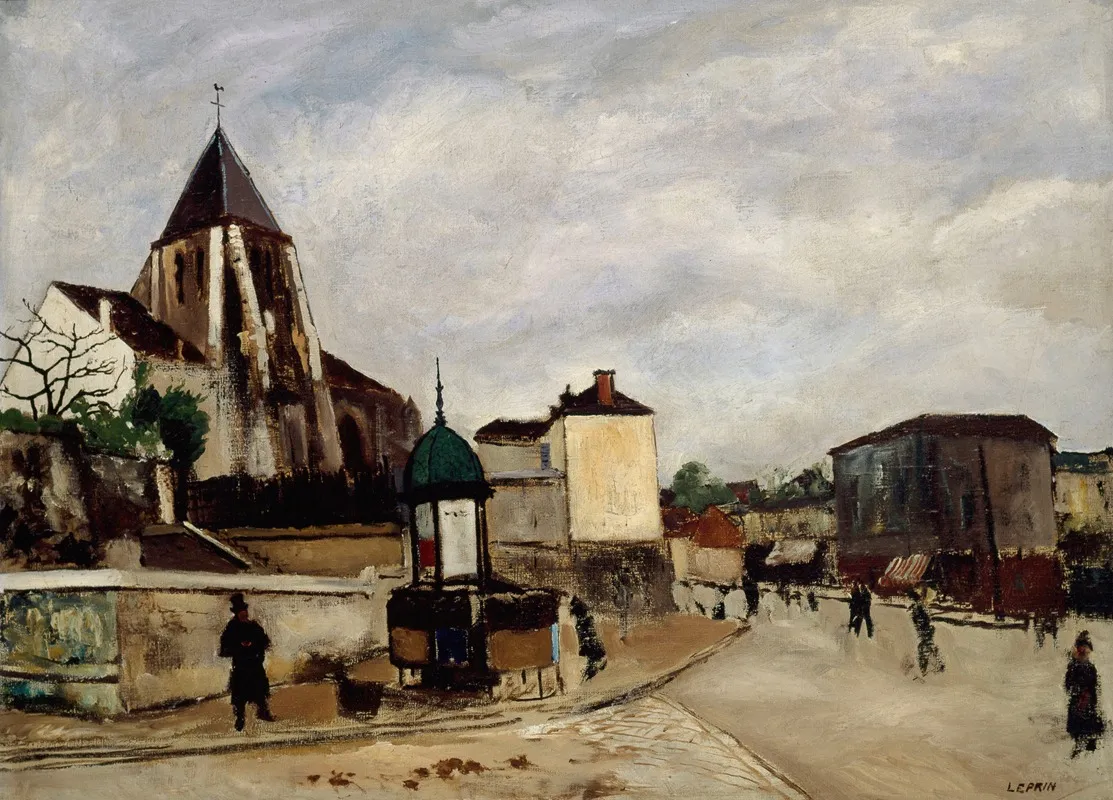 Leglise Saint Germain De Charonne La Place Saint Blaise Et La Rue De Bagnolet