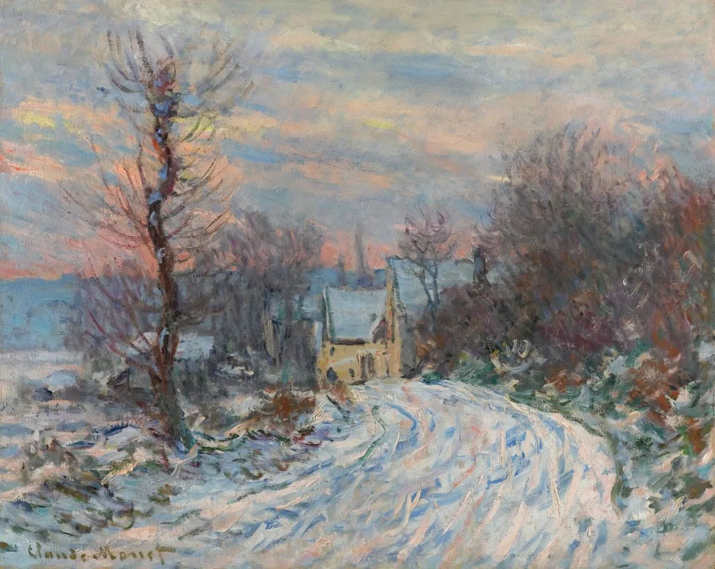 Lentree De Giverny En Hiver
