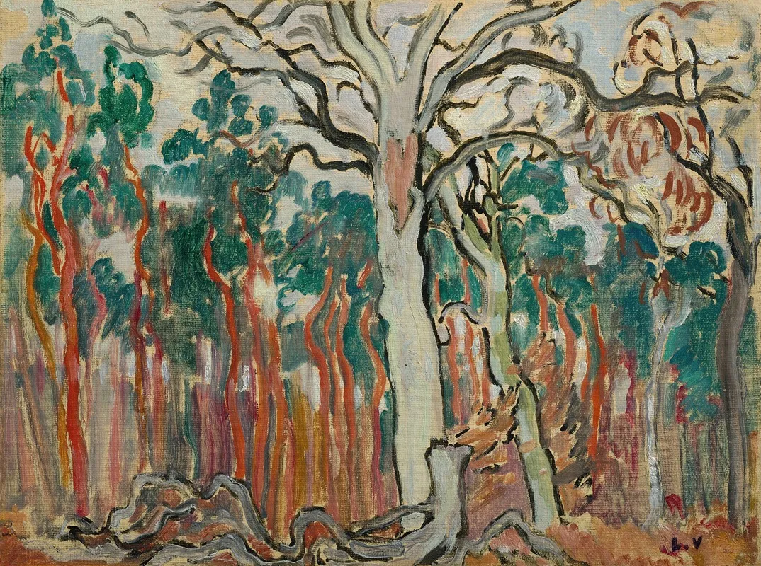 Les Arbres En Sologne by Louis Valtat - Canvas Print