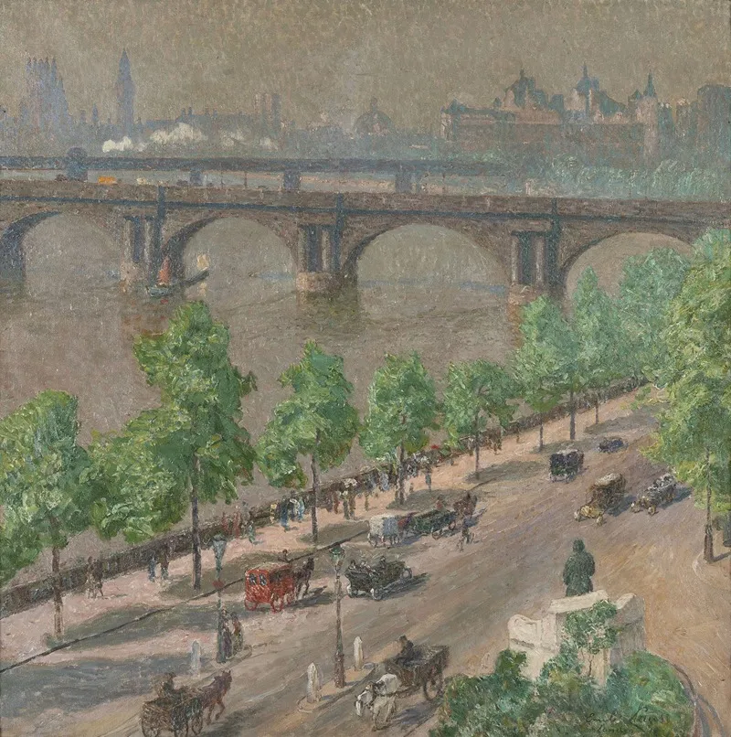 Les Arbres Verts by Emile Claus - Canvas Print