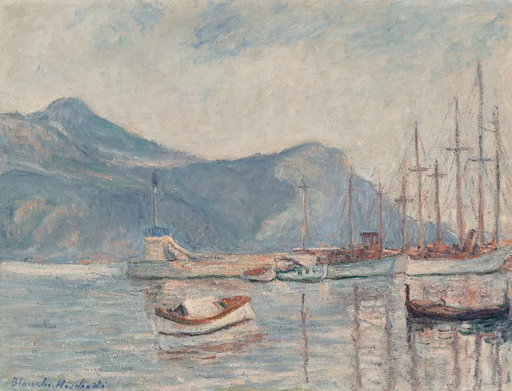 Les Bateaux Au Port by Blanche Hoschedé-Monet - Canvas Print
