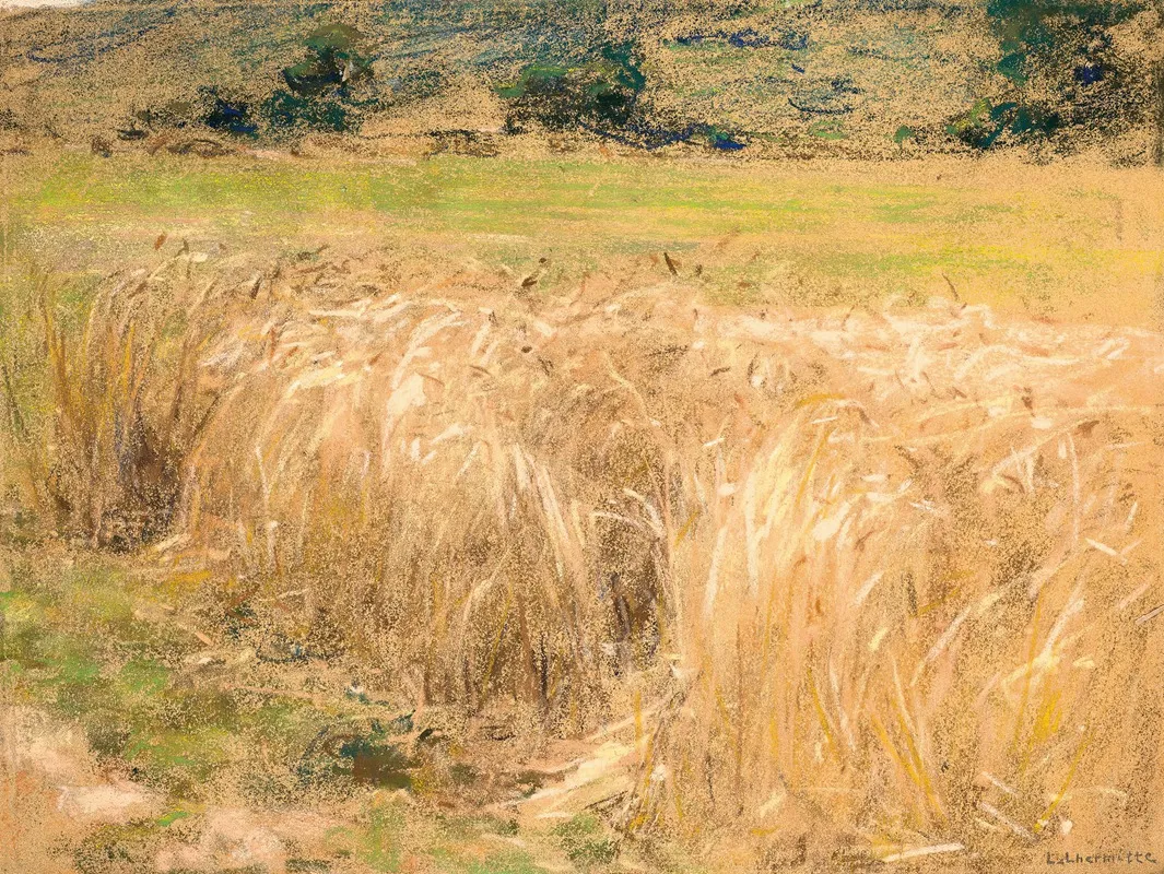 Les Bles by Léon Augustin Lhermitte - Canvas Print