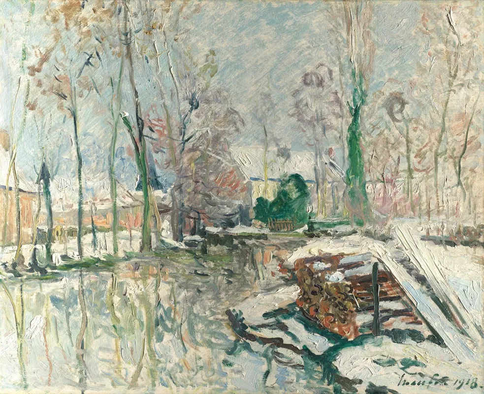 Les Bords Du Boulon En Hiver Le Gue Du Loir Loir Et Cher
