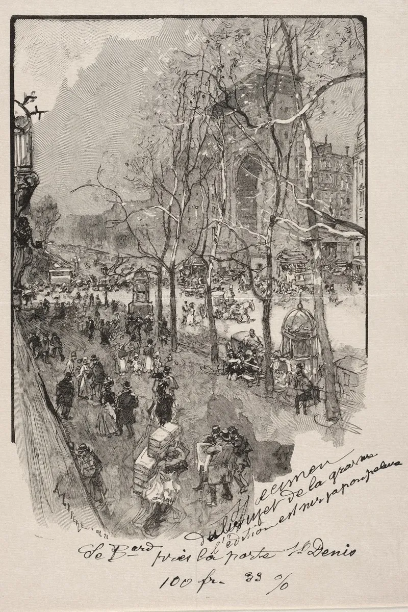 Les Boulevards Pres De La Porte St Denis