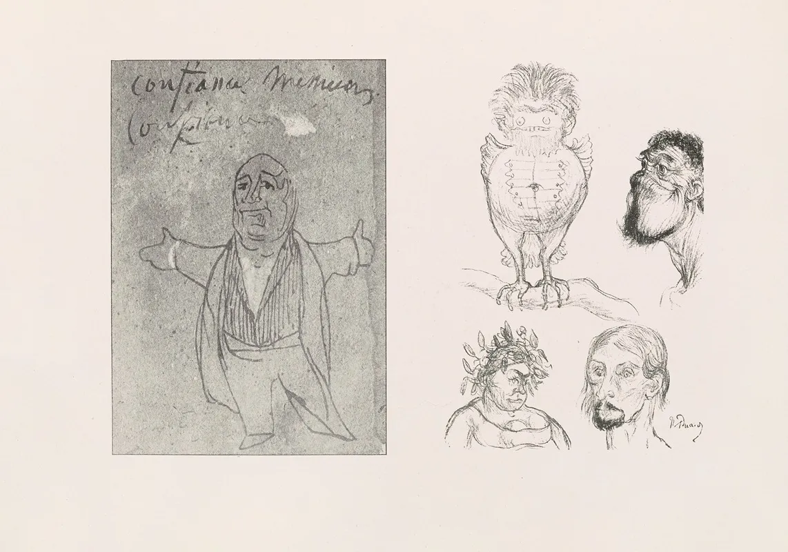 Les Caricatures De Puvis De Chavannes Pl 10
