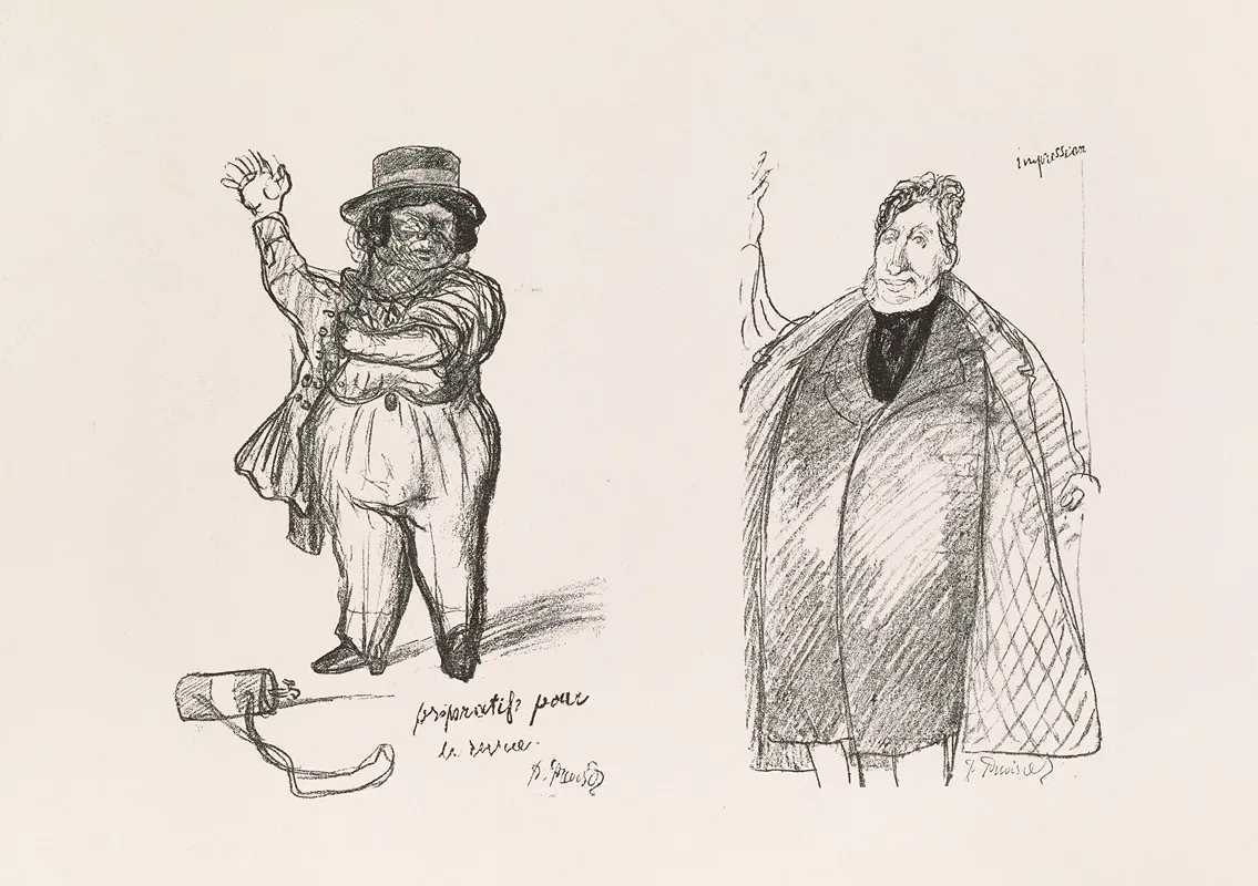 Les Caricatures De Puvis De Chavannes Pl 13