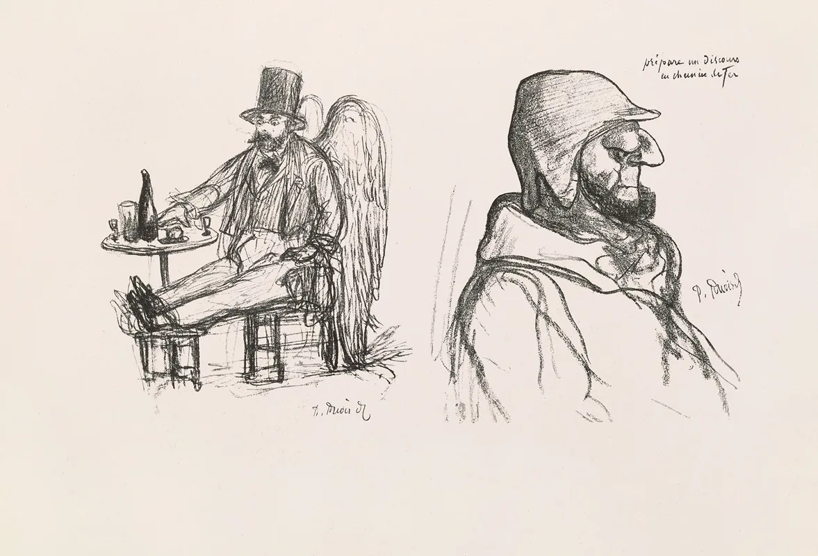 Les Caricatures De Puvis De Chavannes Pl 14