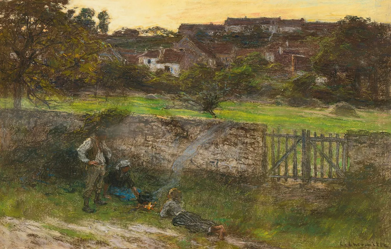 Les Chemineaux by Léon Augustin Lhermitte - Canvas Print