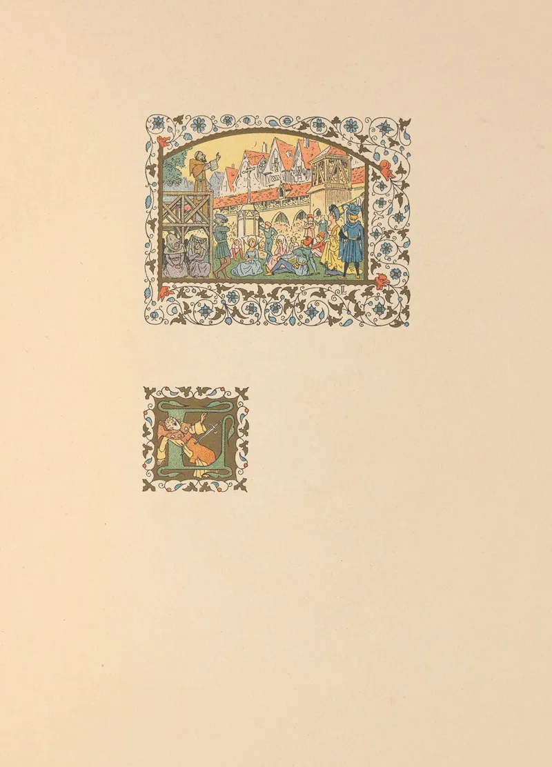 Les Contes De Jacques Tournebroche Pl 11 by Léon Lebègue - Canvas Print