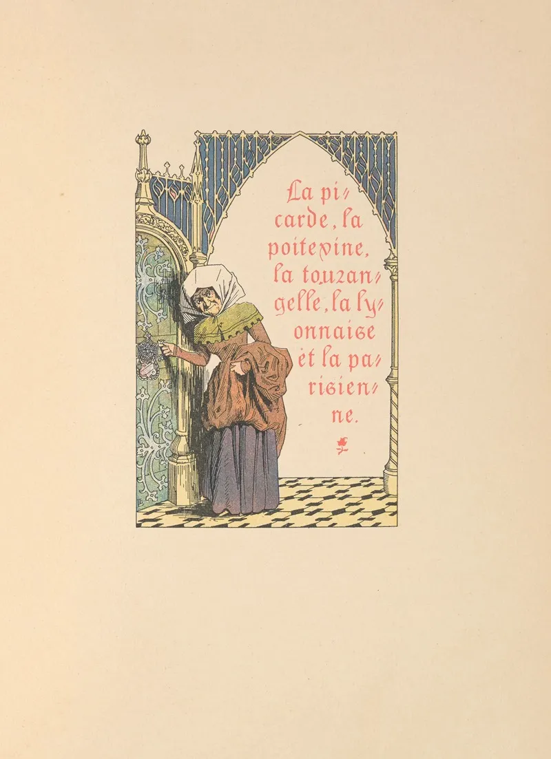 Les Contes De Jacques Tournebroche Pl 14 by Léon Lebègue - Canvas Print