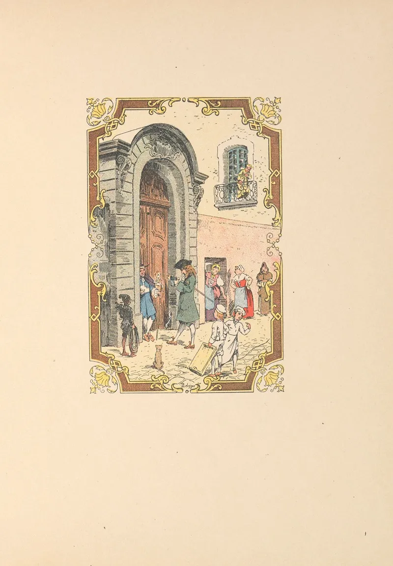Les Contes De Jacques Tournebroche Pl 31 by Léon Lebègue - Canvas Print