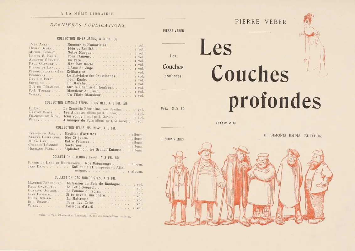 Les Couches Profondes by Jean Veber - Canvas Print