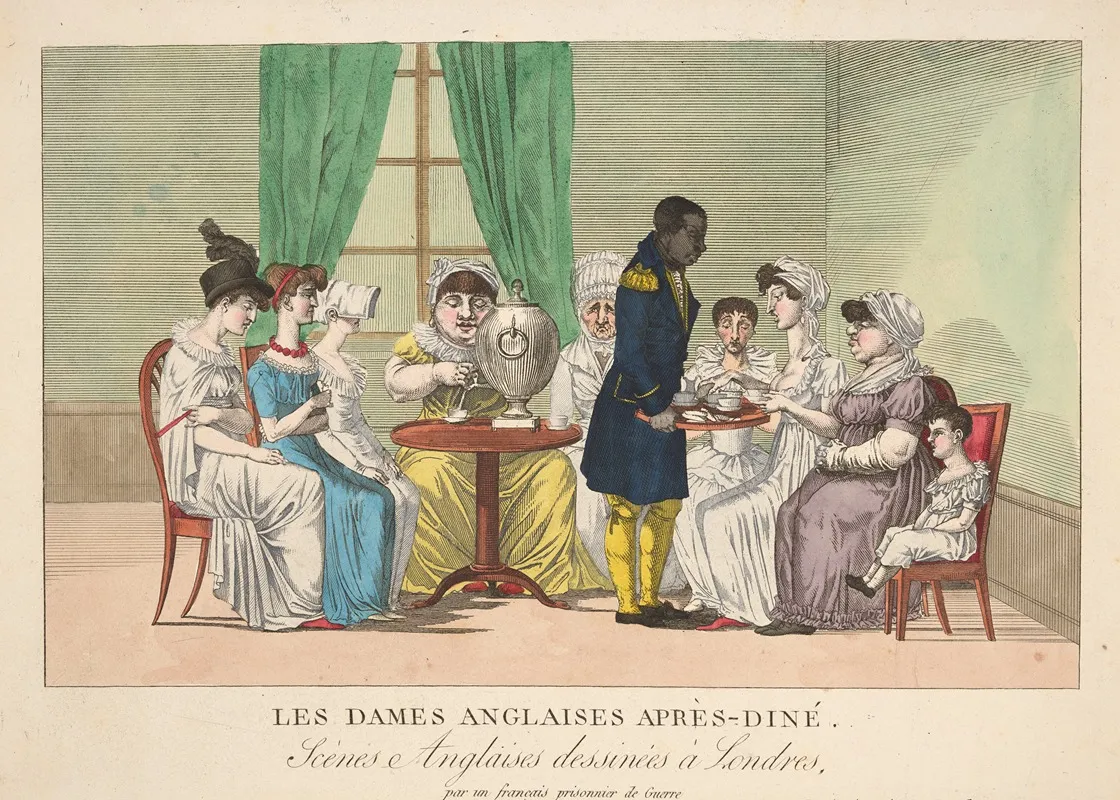 Les Dames Anglaises Apres Dinethe English Ladies After Dinner