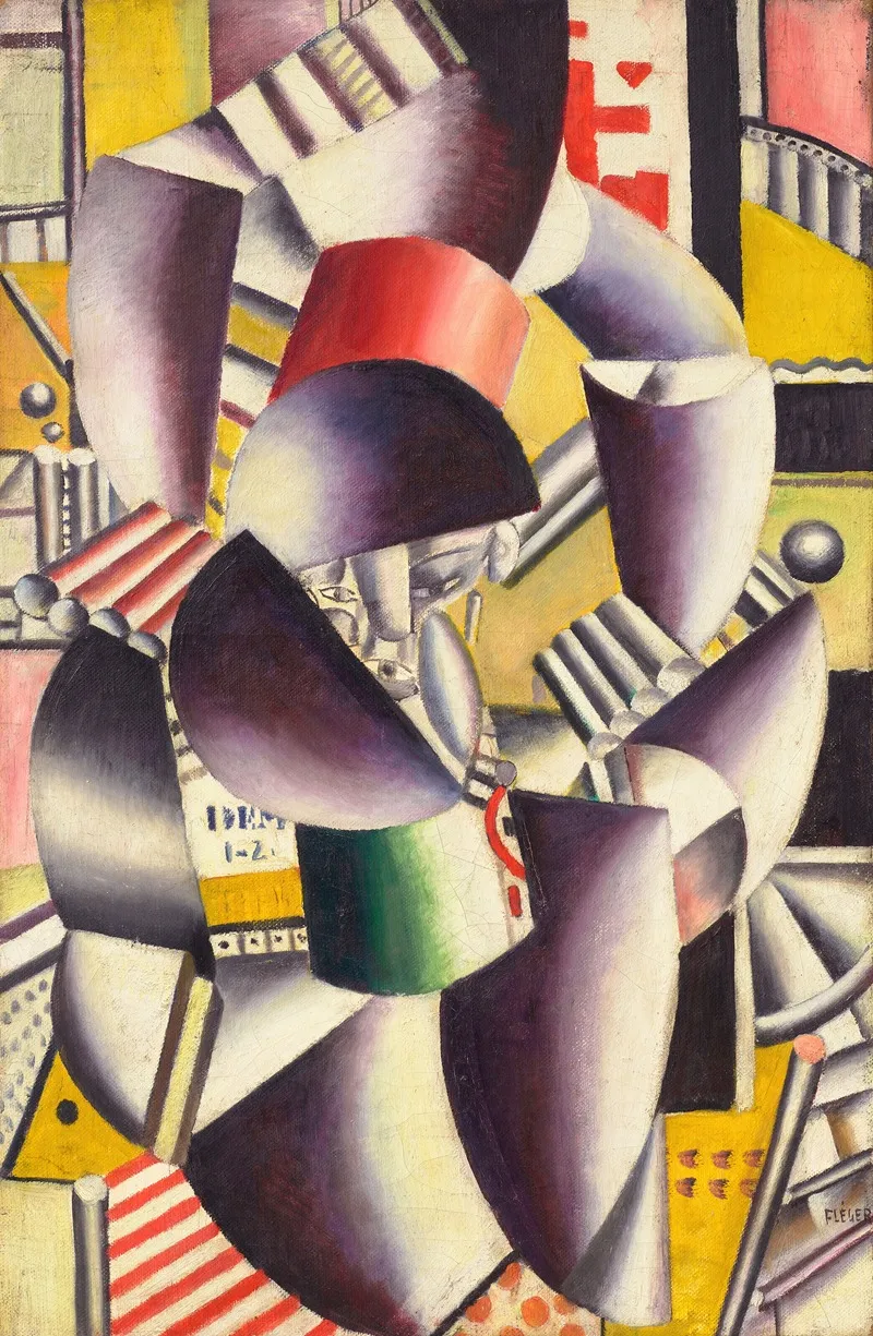 Les Deux Acrobates by Fernand Léger - Canvas Print