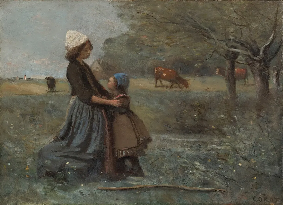 Les Deux Soeurs Dans La Prairie