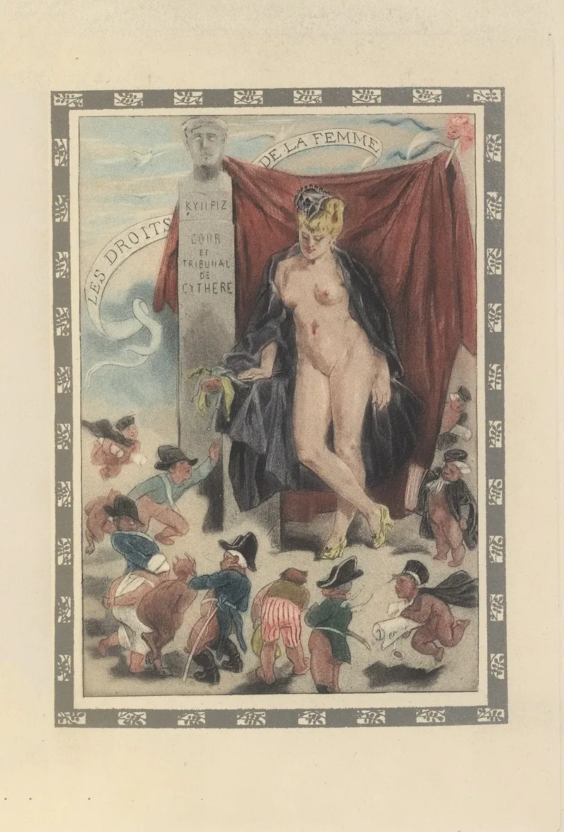 Les Droits De La Femme by Félicien Rops - Canvas Print