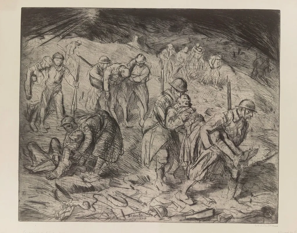 Les Echappes De Lenfer N 2 by Théophile Alexandre Steinlen - Canvas Print