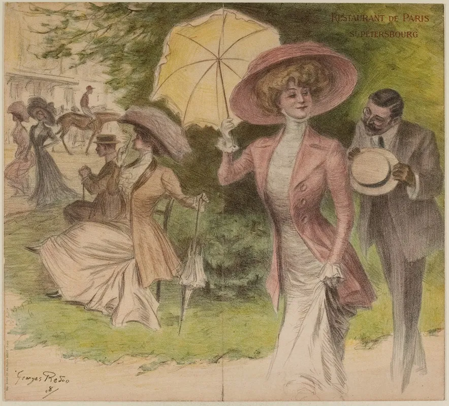 Les Elegantes Aux Courses