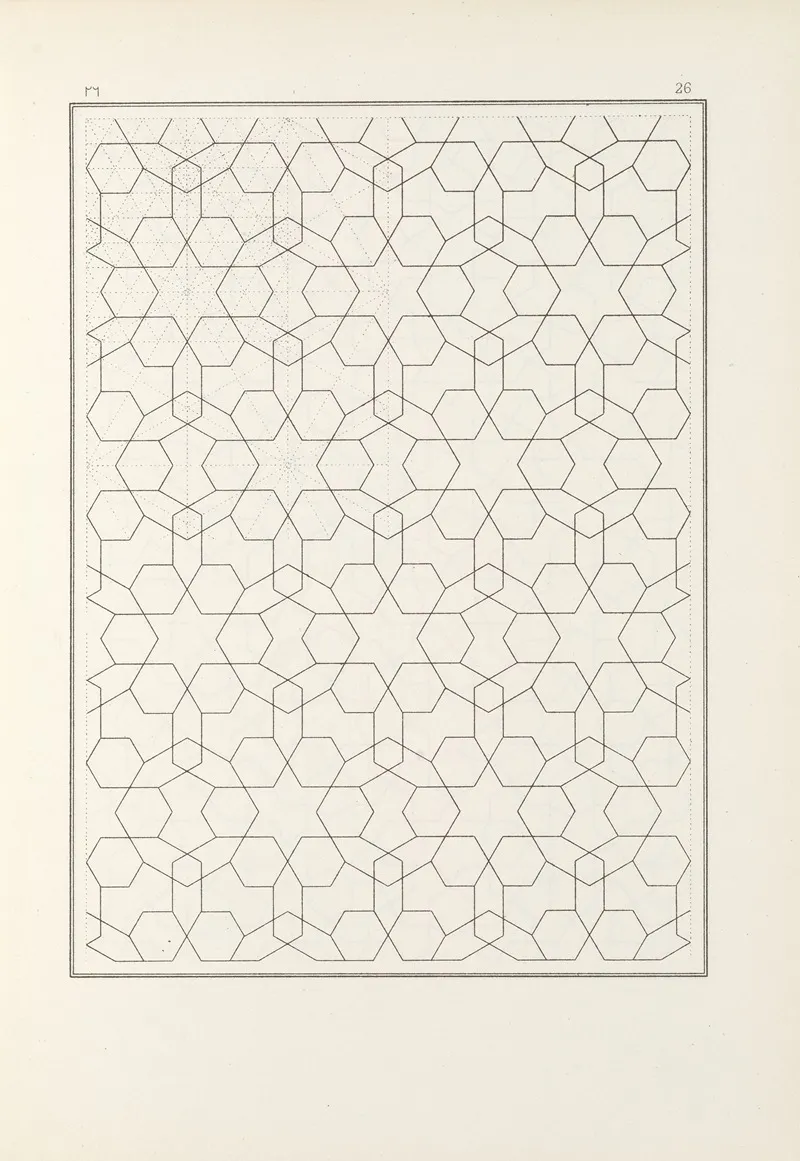 Les Elements De Lart Arabe Pl 026 by Jules Bourgoin - Canvas Print