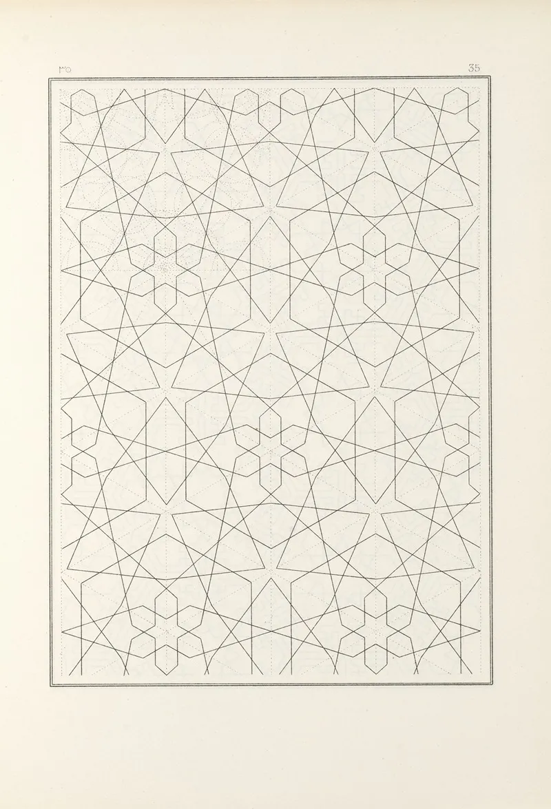 Les Elements De Lart Arabe Pl 035 by Jules Bourgoin - Canvas Print