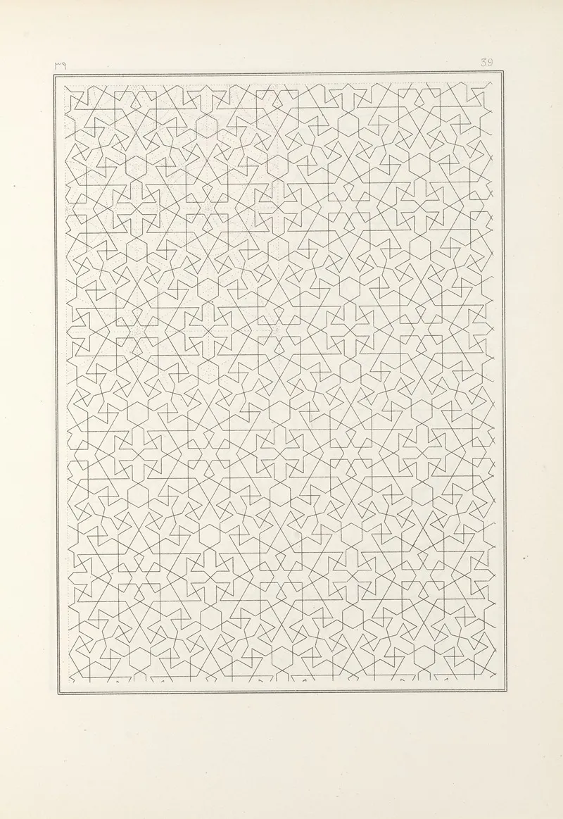 Les Elements De Lart Arabe Pl 039 by Jules Bourgoin - Canvas Print