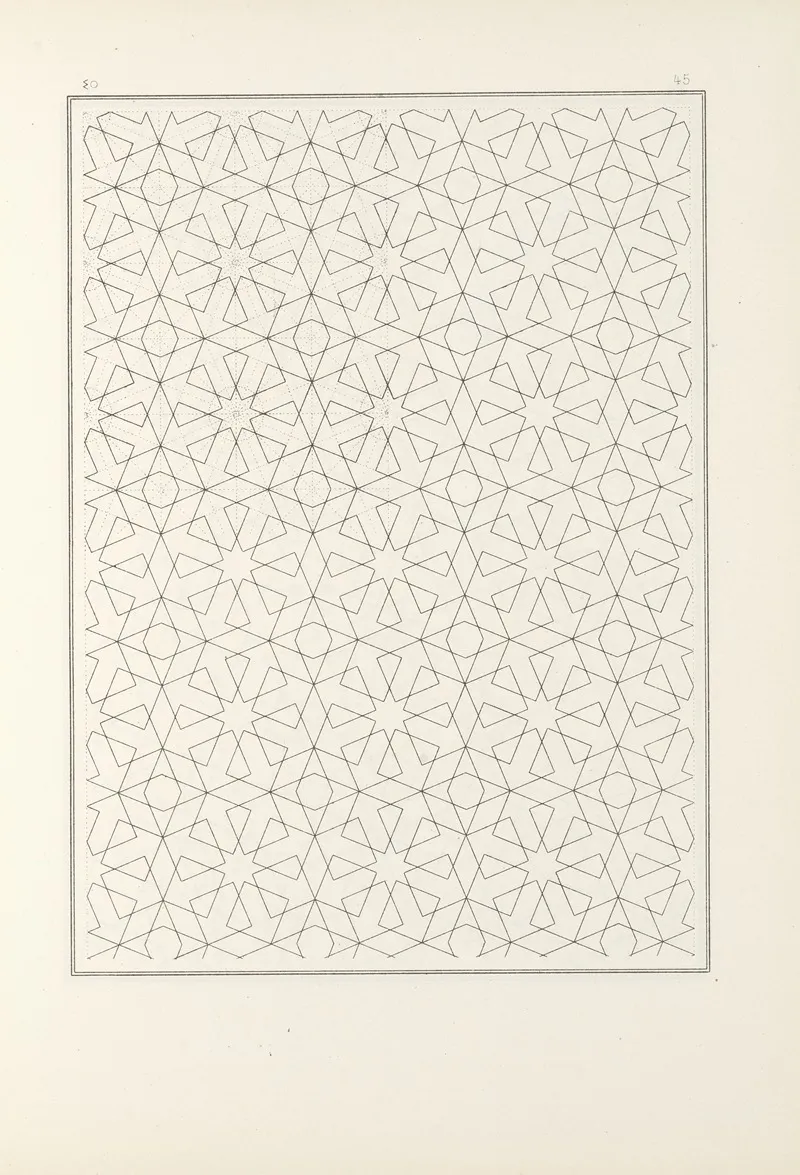 Les Elements De Lart Arabe Pl 045 by Jules Bourgoin - Canvas Print