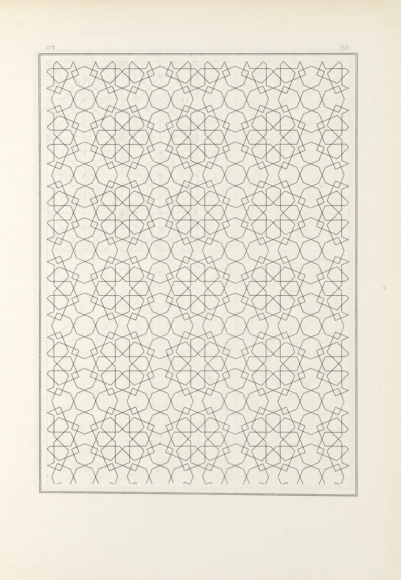 Les Elements De Lart Arabe Pl 056 by Jules Bourgoin - Canvas Print