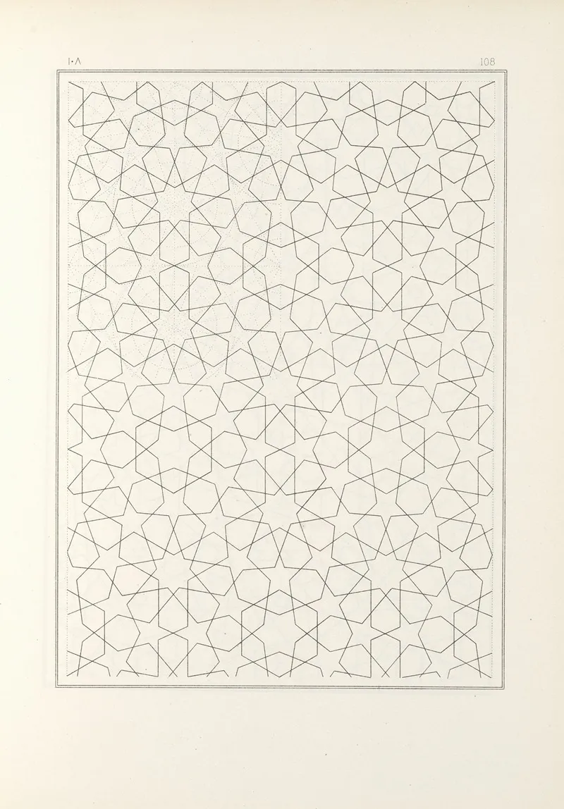 Les Elements De Lart Arabe Pl 108 by Jules Bourgoin - Canvas Print