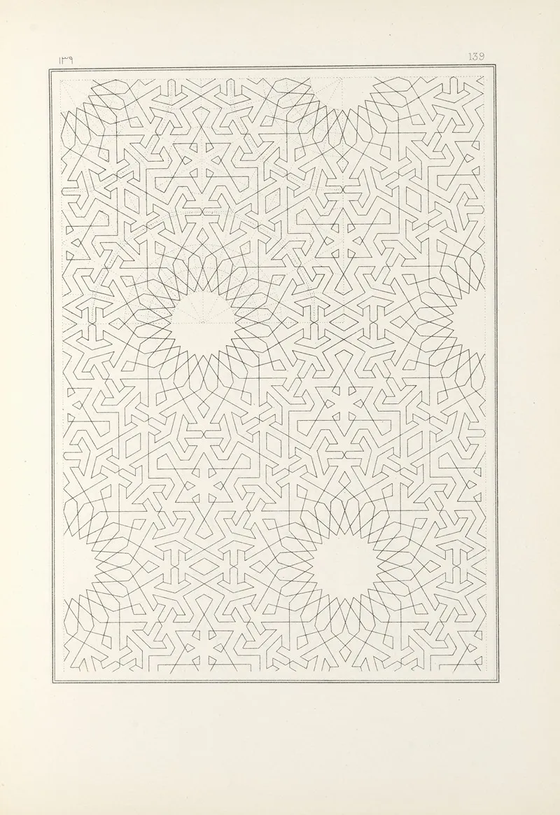 Les Elements De Lart Arabe Pl 139 by Jules Bourgoin - Canvas Print