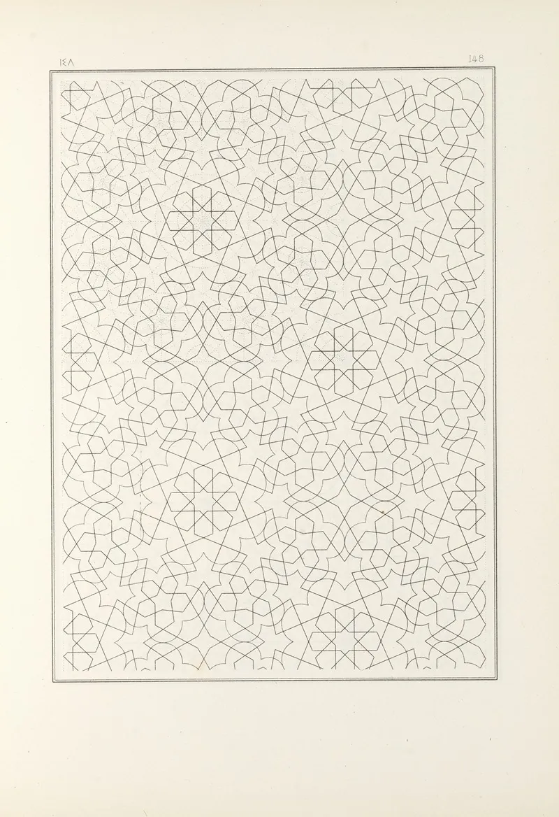Les Elements De Lart Arabe Pl 148 by Jules Bourgoin - Canvas Print