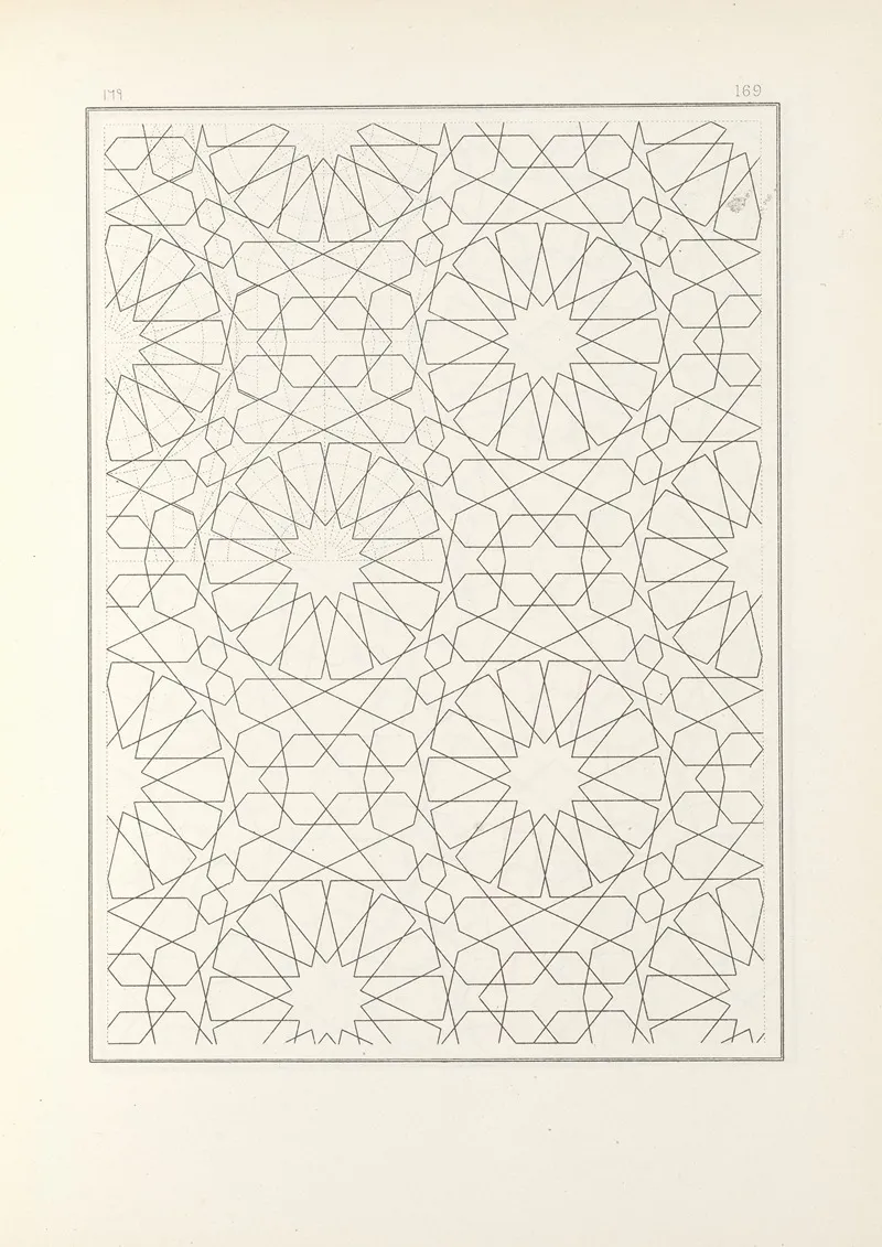Les Elements De Lart Arabe Pl 169 by Jules Bourgoin - Canvas Print