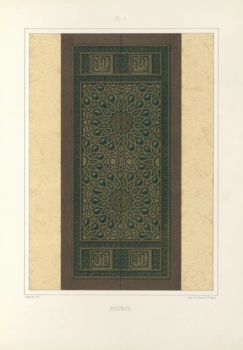 Les Elements De Lart Arabe Pl 191 by Jules Bourgoin - Canvas Print