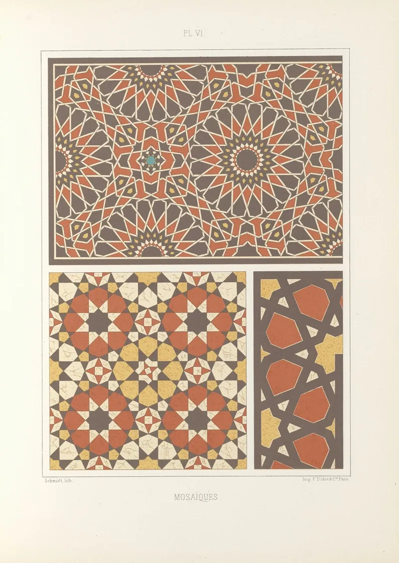 Les Elements De Lart Arabe Pl 196 by Jules Bourgoin - Canvas Print