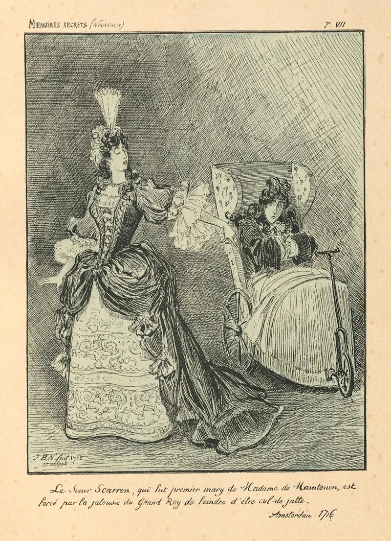 Les Estrennes Du Poete Scarron by Albert Robida - Canvas Print