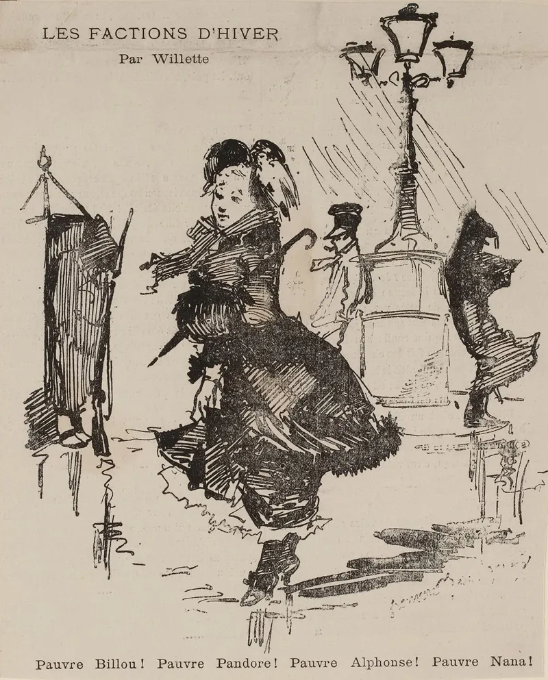 Les Factions Dhiver Par Willette by Adolphe Léon Willette - Canvas Print
