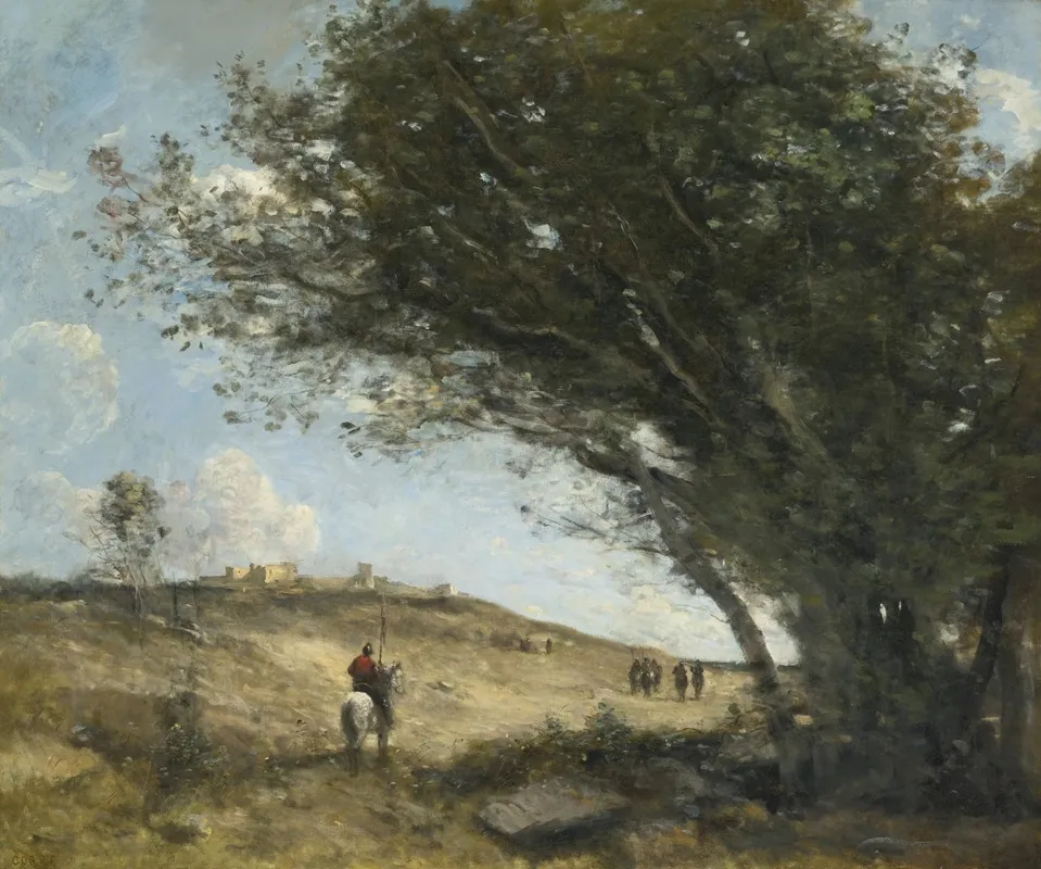 Les Gaulois by Jean-Baptiste-Camille Corot - Canvas Print