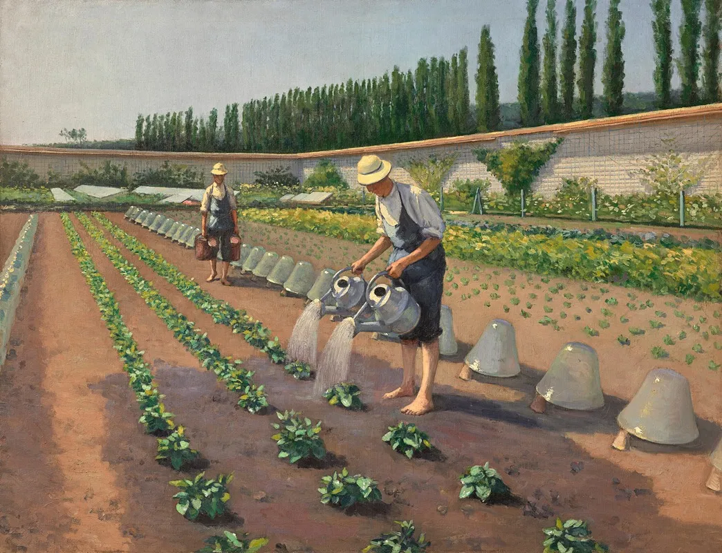 Les Jardiniers by Gustave Caillebotte - Canvas Print