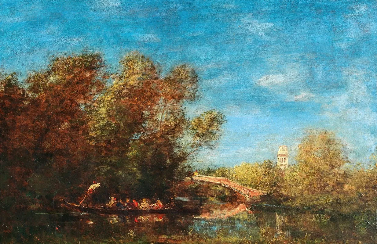 Les Jardins De Venise 2 by Félix Ziem - Canvas Print