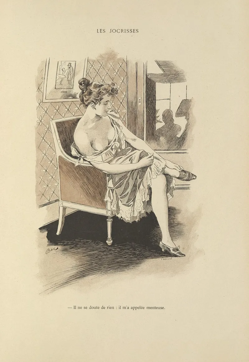 Les Jocrisses by Ferdinand Bac - Canvas Print