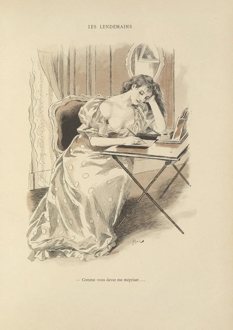 Les Lendemains by Ferdinand Bac - Canvas Print