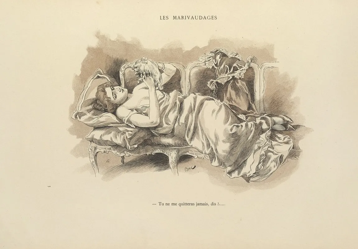Les Marivaudages by Ferdinand Bac - Canvas Print