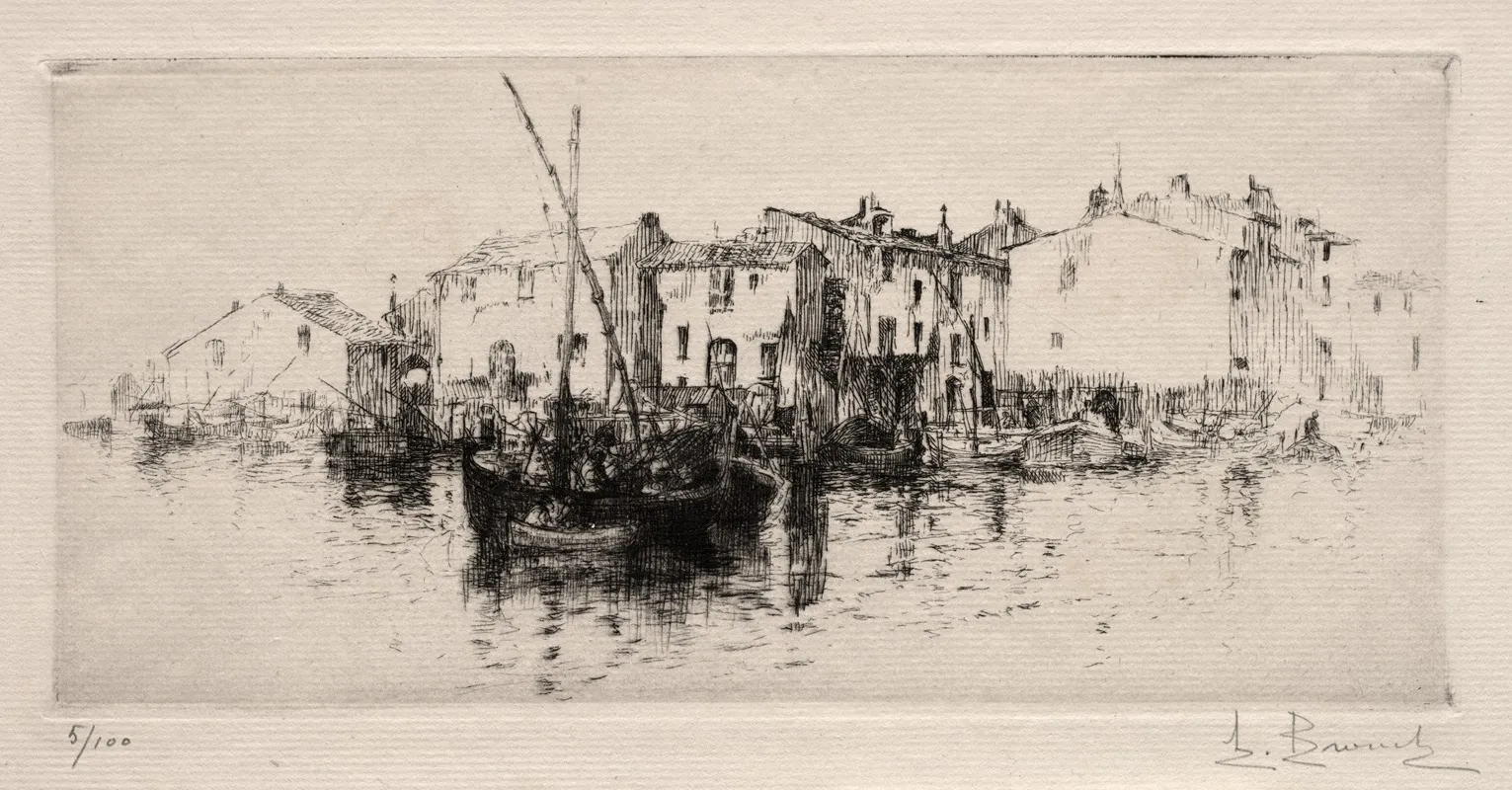 Les Martigues 2 by Auguste Brouet - Canvas Print