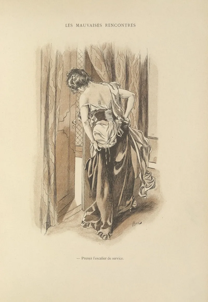 Les Mauvaises Recontres by Ferdinand Bac - Canvas Print