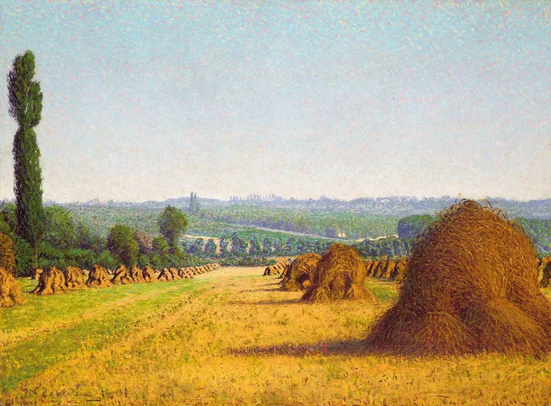 Les Meules 2 by Gustave Cariot - Canvas Print